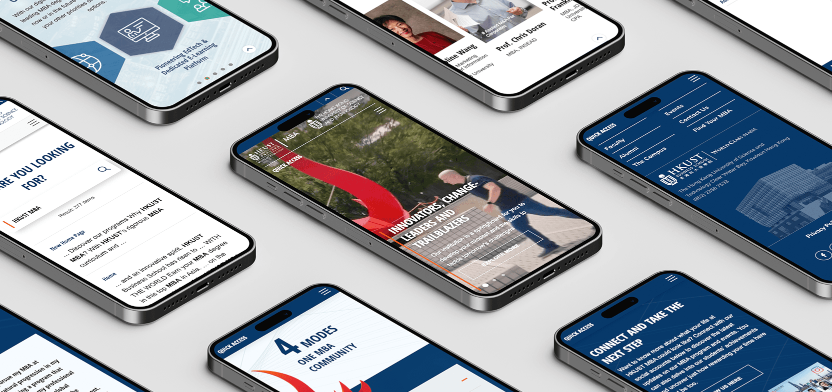 Phones with university websites