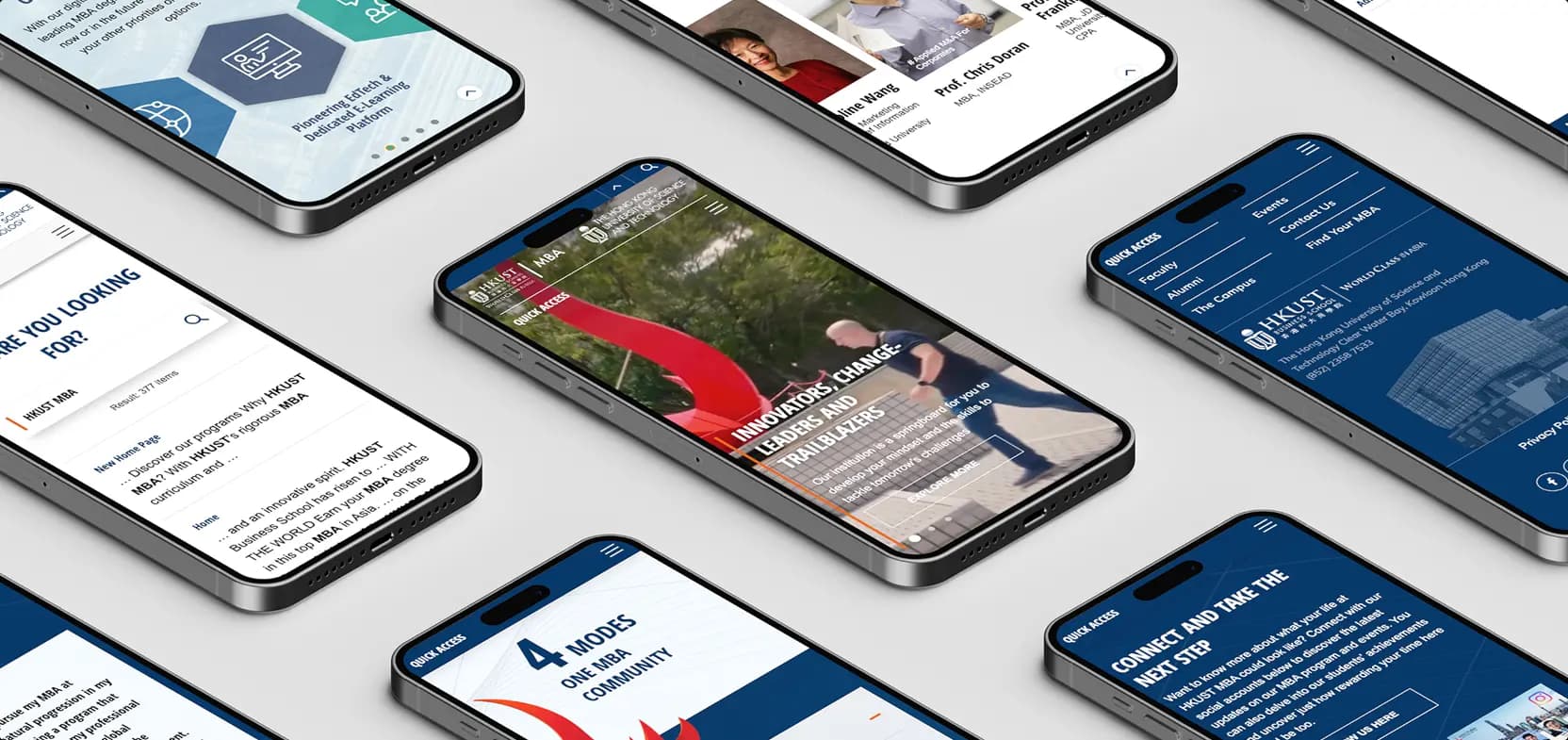 Phones with university websites